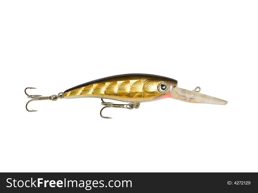 Fishing lure on a white background. Fishing lure on a white background.