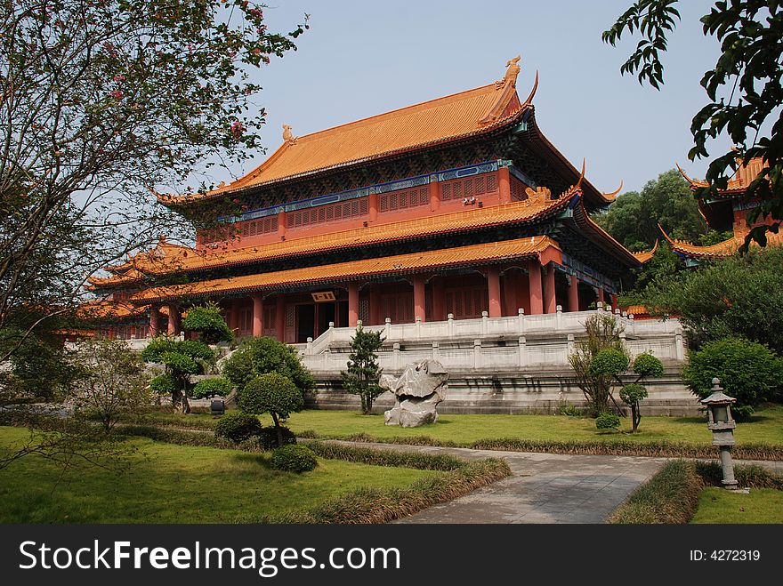 A replica of an imperial palace of  Taiping Heavenly Kingdom, in CCTV Studio,Foshan,Guangdong,China. A replica of an imperial palace of  Taiping Heavenly Kingdom, in CCTV Studio,Foshan,Guangdong,China