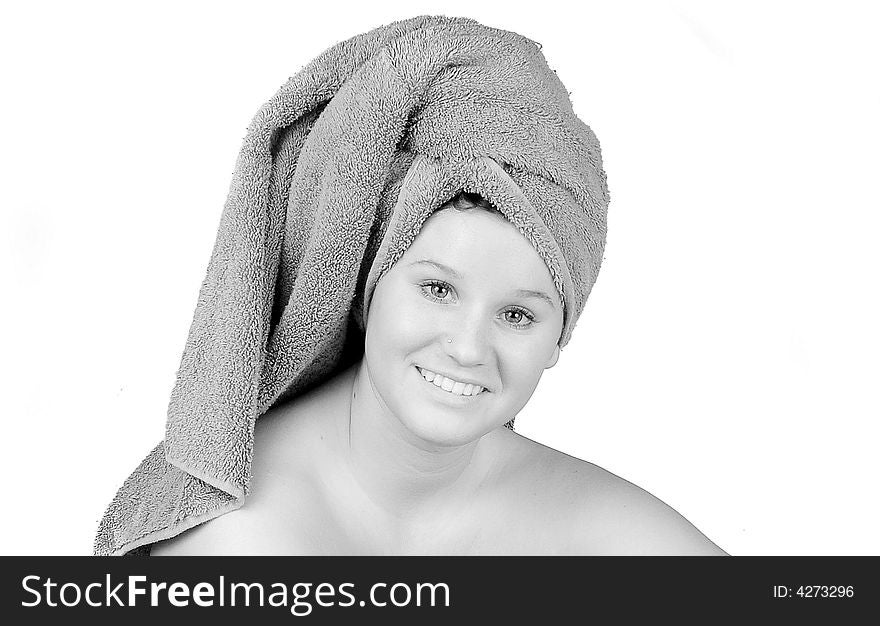 This young woman could use a day at the spa. This young woman could use a day at the spa.