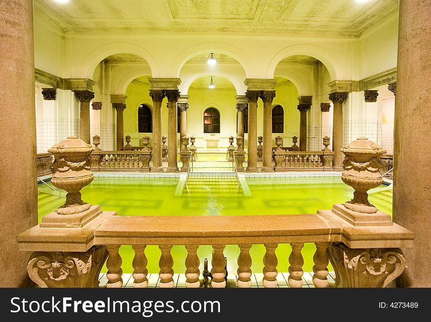 Swimming pool in the public baths