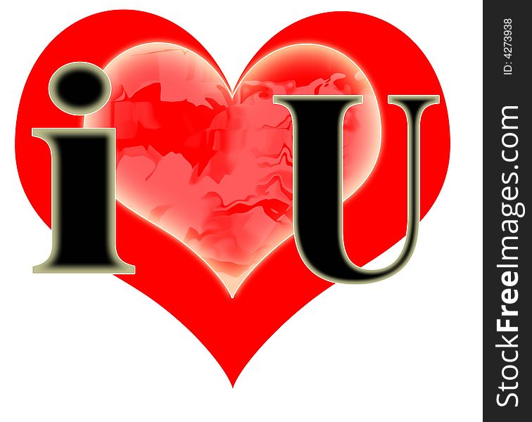 I Love You Logo for valentine days. I Love You Logo for valentine days