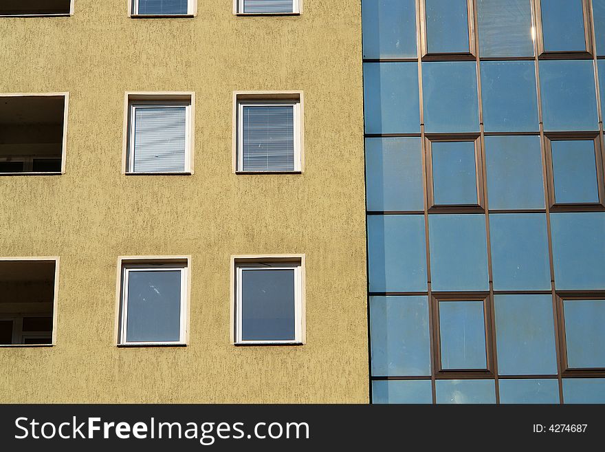 Detail of a modern building. Detail of a modern building