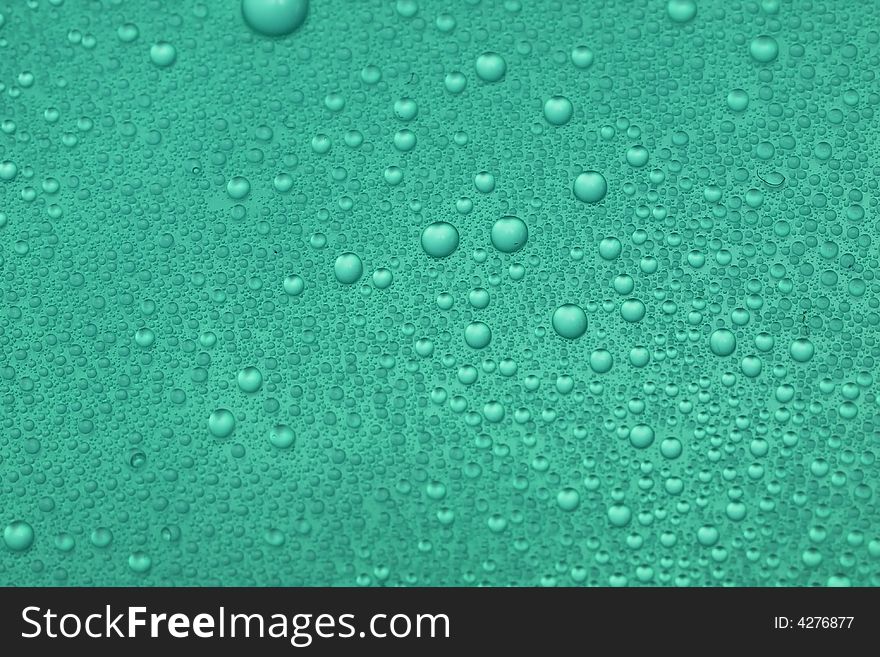 Blue water drops for background