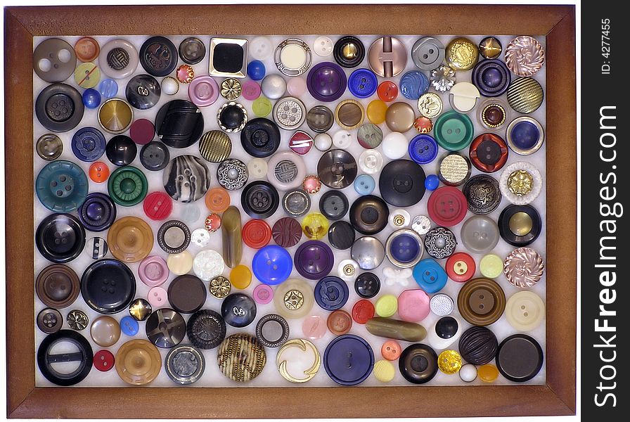 Buttons Of The Miscellaneous Of The Colour, Size