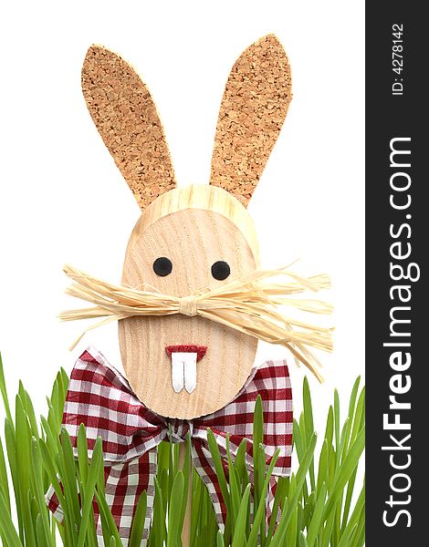 Close up of Easter rabbit in a grass