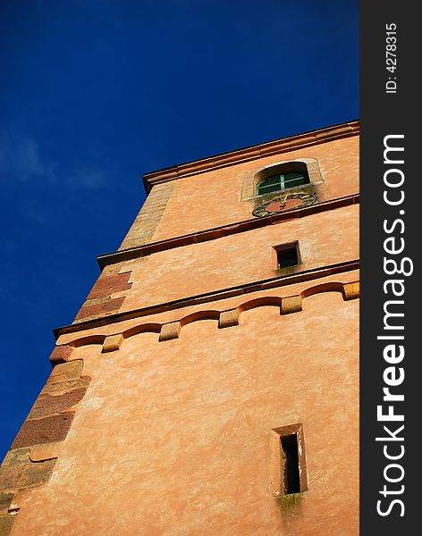 Old church with blue sky