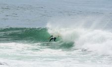 Surfer Surfing Dump Wave Stock Photos Surfer Surfing Dump Wave Stock Photos