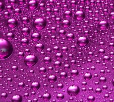 Pink Water Drop For Background Royalty Free Stock Photos