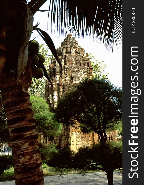 Khmer temple ruine in Phetchaburi, Thailand