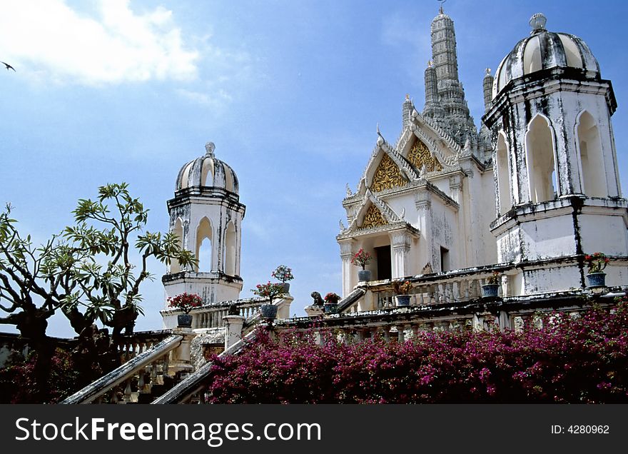 Buddhist temple in  Phetchaburi, Thailand