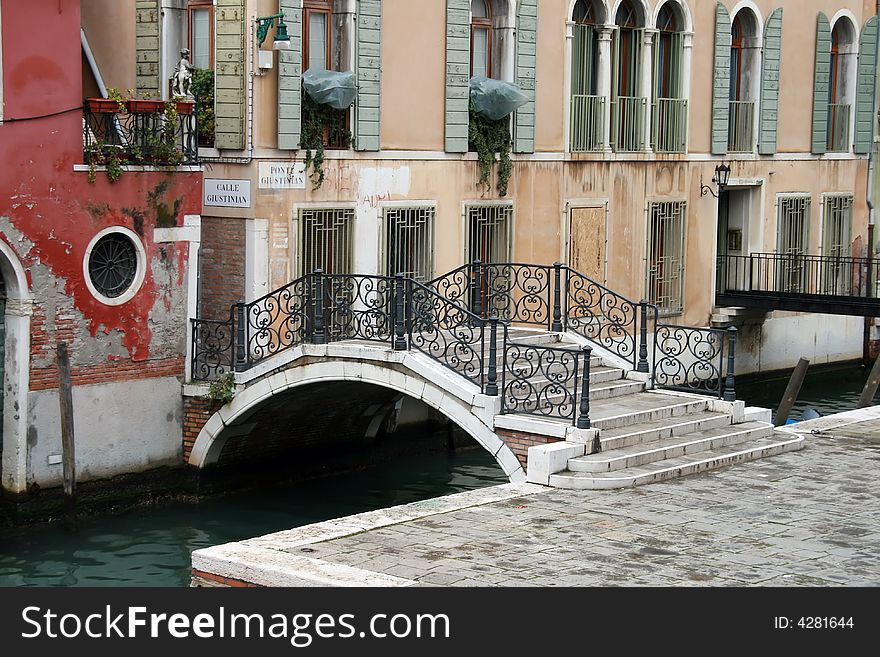 A Canal Of Venice Italy