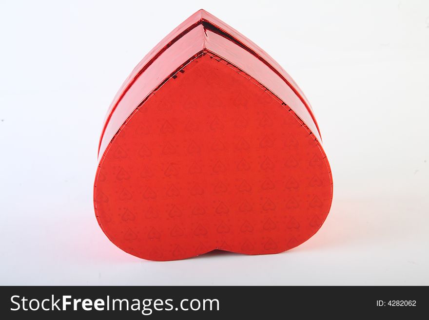 A heart shaped boxes isolated. A heart shaped boxes isolated