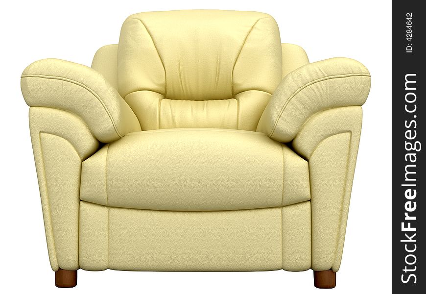 Image of armchair. White background.