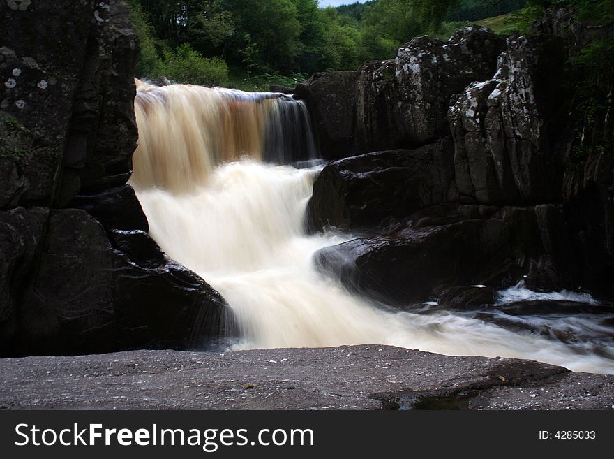 Great waterfall in Scotland - UK