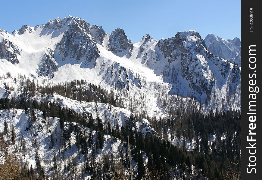 Alps in winter