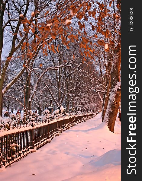 Stock image of a snowing winter at Boston, Massachusetts, USA. Stock image of a snowing winter at Boston, Massachusetts, USA