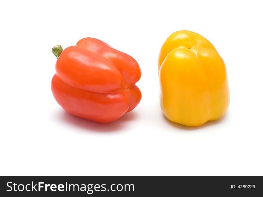 Miscellaneous colored peppers, red and yellow pepper