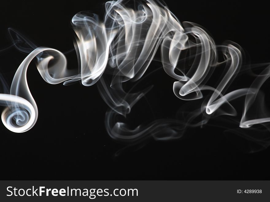 Streams of a smoke abstract