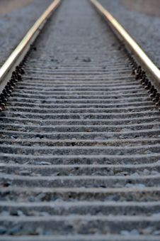 Railroad Tracks Royalty Free Stock Photo