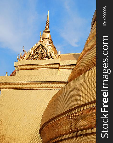 Golden dome in a Bangkok temple