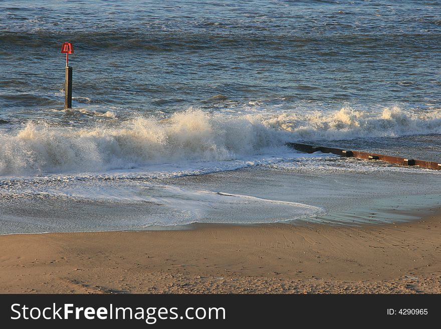 Sea and waves shot on English southcoast UK. Sea and waves shot on English southcoast UK.