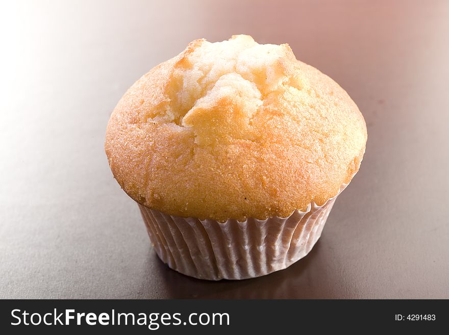 Delicious and fresh vanilla muffin