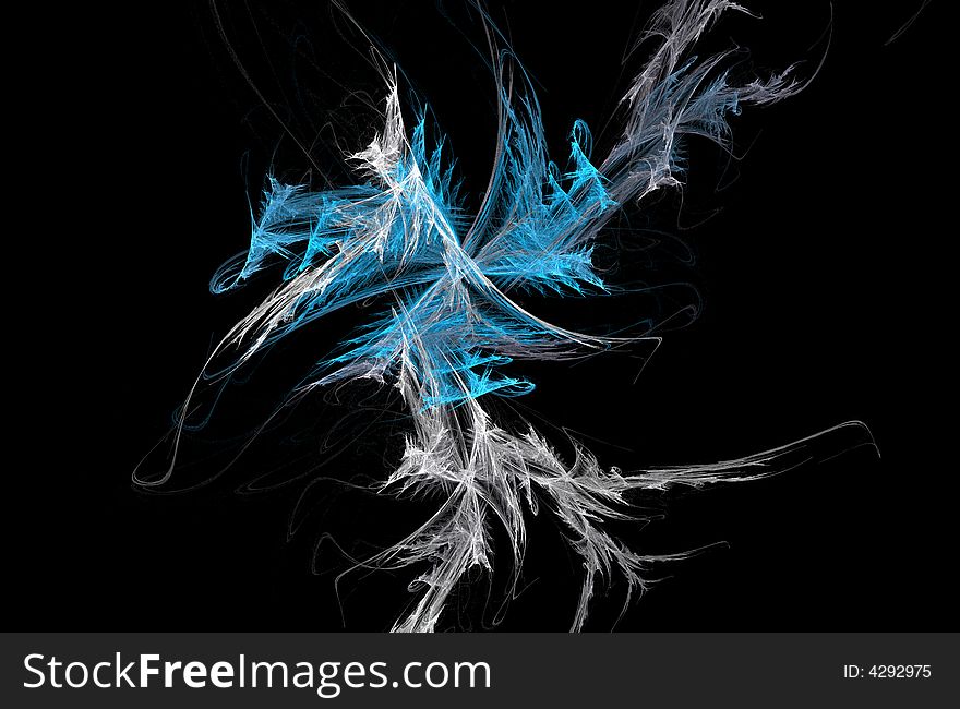 Fractal representation of a Dragon. Fractal representation of a Dragon.