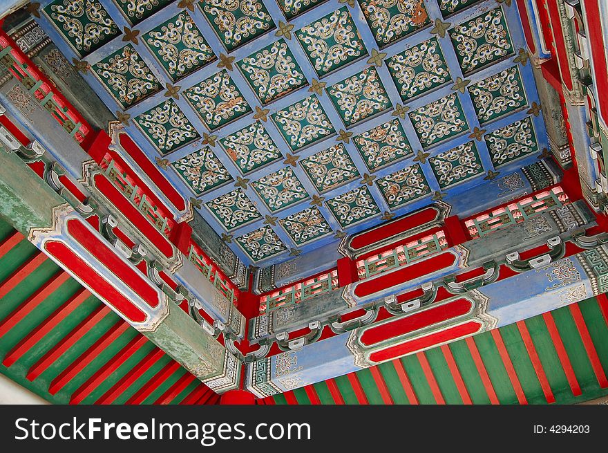 Inside the XingJian gloriette，it is very beautiful. the summerhouse is located in the Sun Yat-sen Mausoleum ,nanjing ,jiangsu province of china. Inside the XingJian gloriette，it is very beautiful. the summerhouse is located in the Sun Yat-sen Mausoleum ,nanjing ,jiangsu province of china.