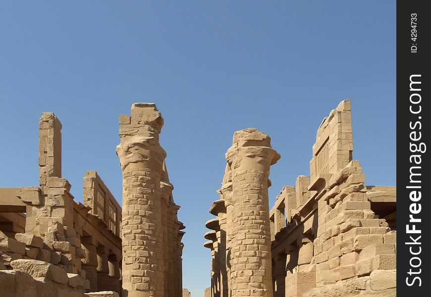 Columnar Hall In Karnak Temple