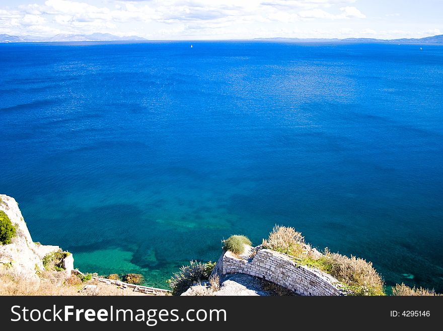 Greek beautifull sea, Corfu island, Greece