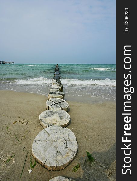 Beach at baltic sea near Zingst