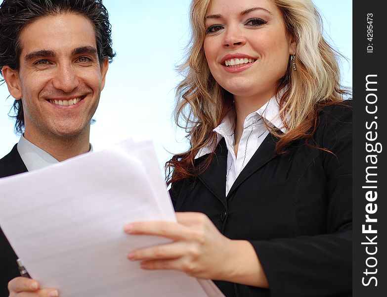 Portrait of a confident and successful business team posing together