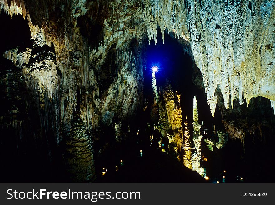 taken inside the cave, by Contax G21,Chong Qing, China a very beautiful and big cave!. taken inside the cave, by Contax G21,Chong Qing, China a very beautiful and big cave!
