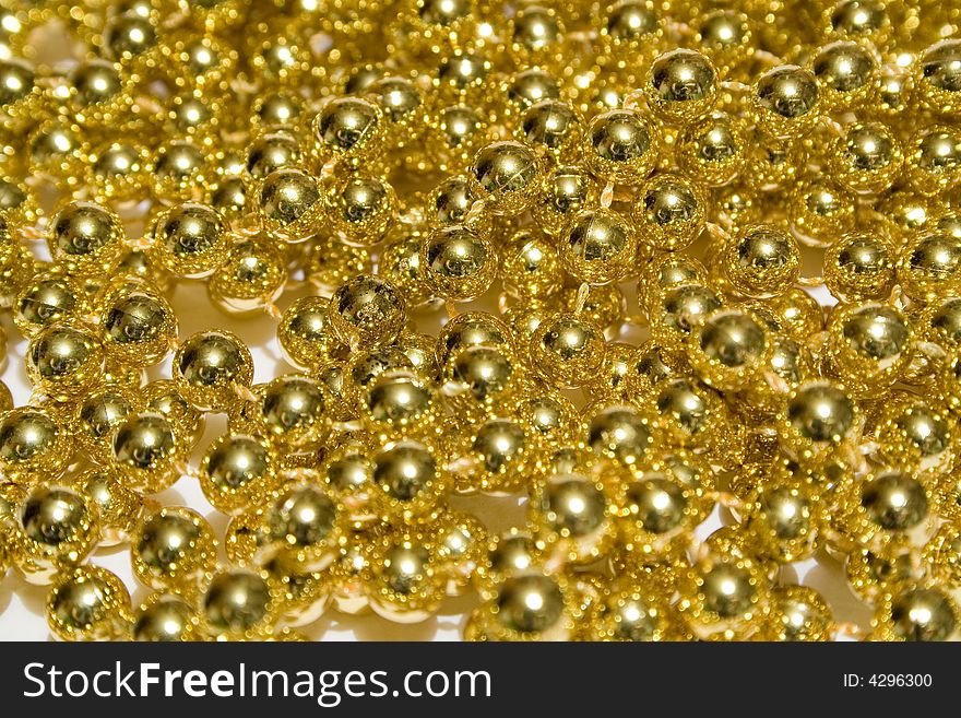 Gold Bead Background