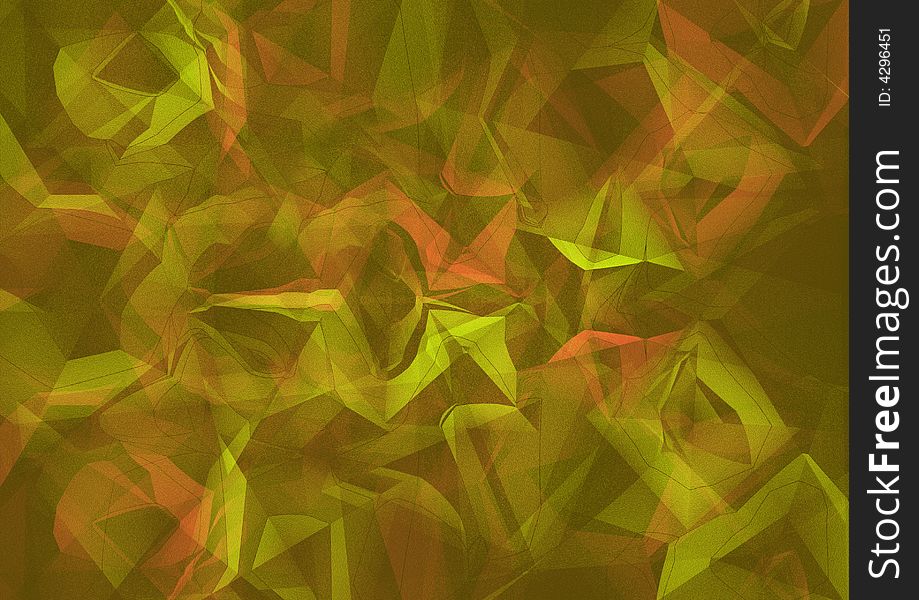 Abstract grunge background of green and red color