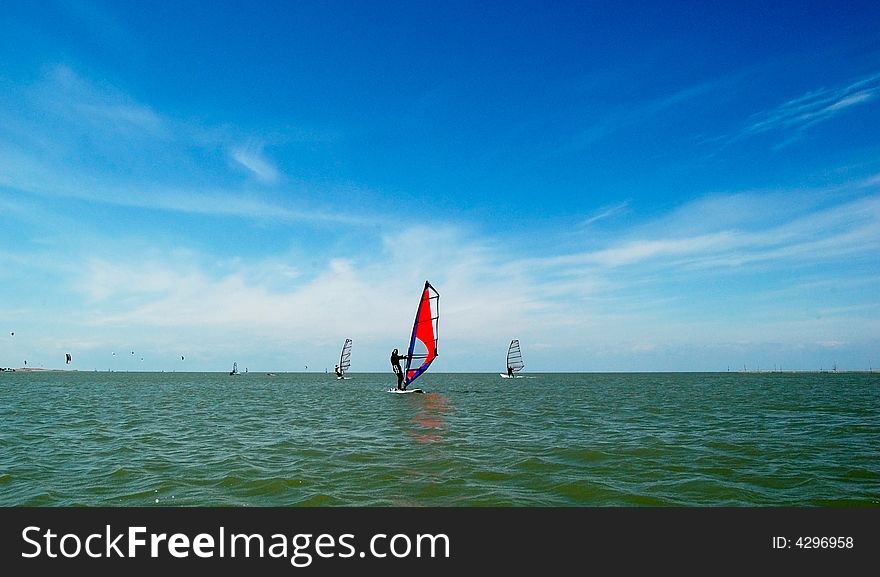 The Springtime on sea of Azov. The Springtime on sea of Azov.