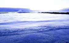 St James - Wave Splashing Against Tidal Pool Royalty Free Stock Photography St James - Wave Splashing Against Tidal Pool Royalty Free Stock Photography