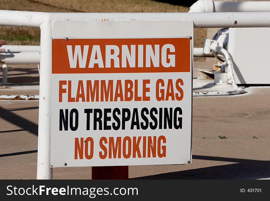 Flamable Gas Warning