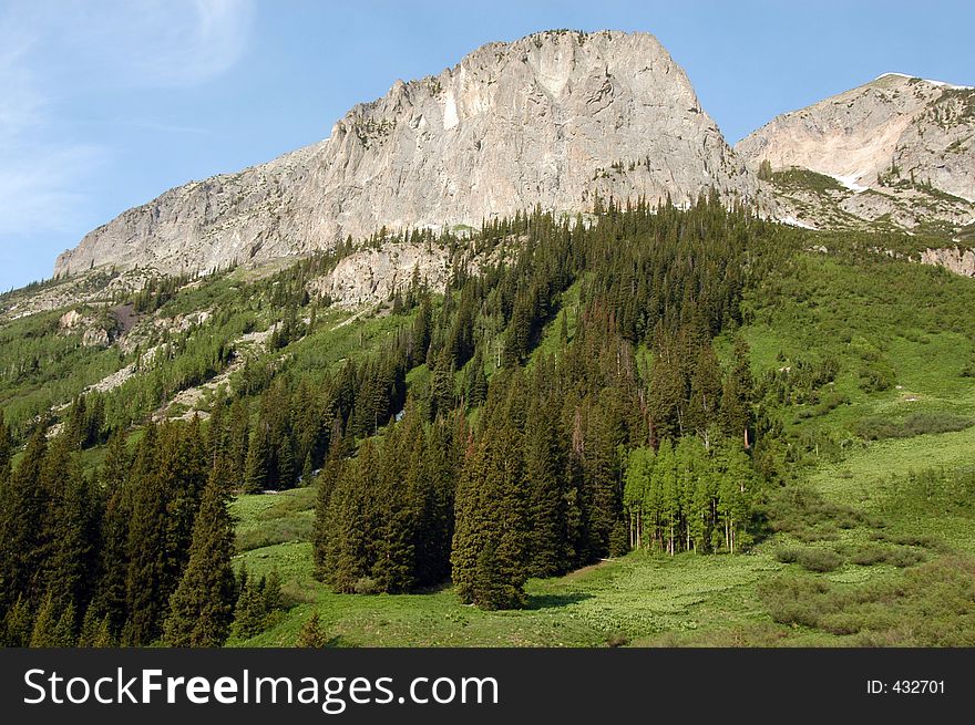 Mountain top, above Meadow. Mountain top, above Meadow