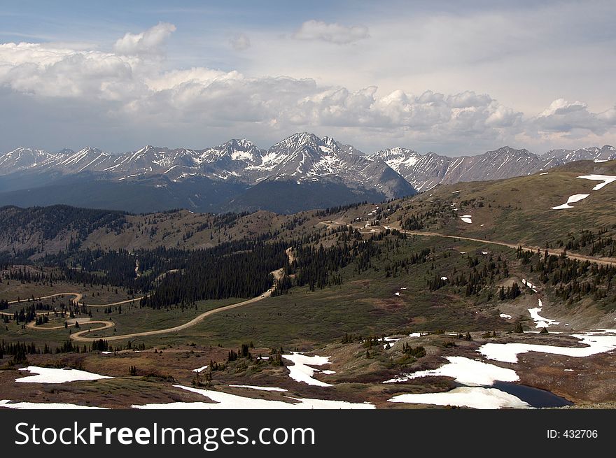 On top of the Rockie Mountains, Colorado. On top of the Rockie Mountains, Colorado