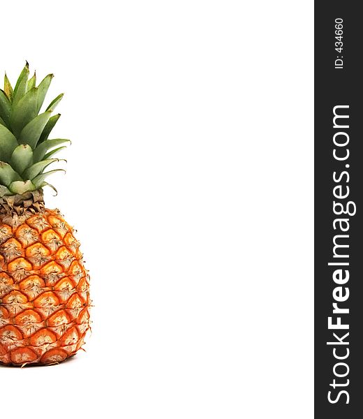 Pineapple with space for text