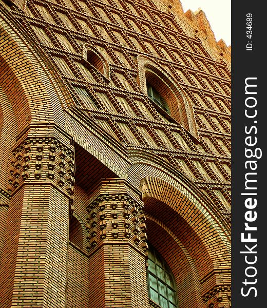 Magnificant european brick building. Magnificant european brick building