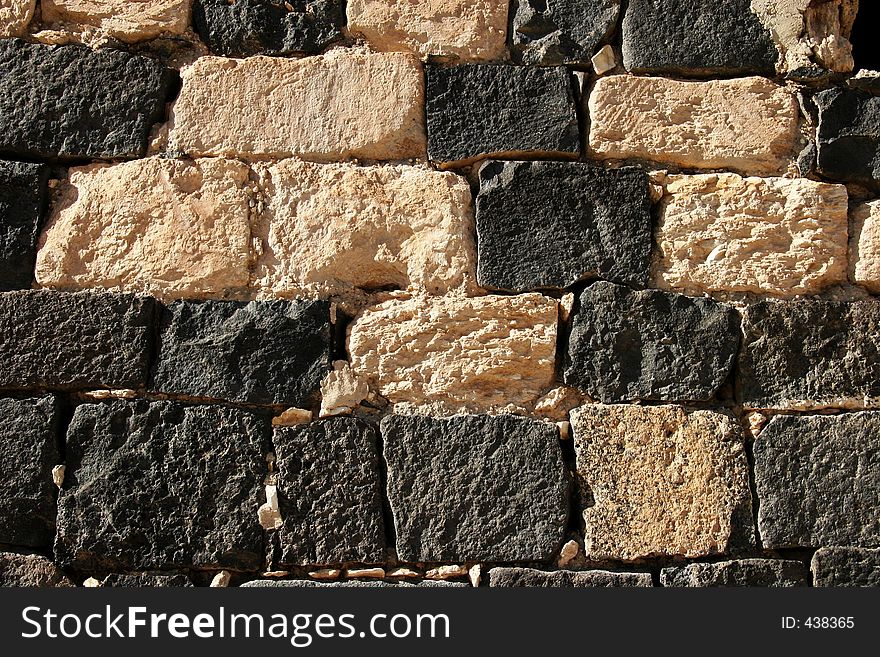 Ancient wall in the city of Gadara, Jordan. Ancient wall in the city of Gadara, Jordan