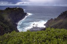 Kilauea Lighthouse And Bay Stock Image Kilauea Lighthouse And Bay Stock Image