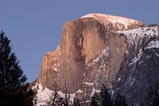 Half Dome During Sunset, Yosemite National Park Stock Images Half Dome During Sunset, Yosemite National Park Stock Images