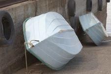 Fishingboats Against Wall Stock Photos Fishingboats Against Wall Stock Photos