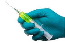 Hand With Syringe 2 Royalty Free Stock Images Hand With Syringe 2 Royalty Free Stock Images