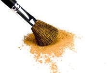 Brush And Powder Royalty Free Stock Images Brush And Powder Royalty Free Stock Images