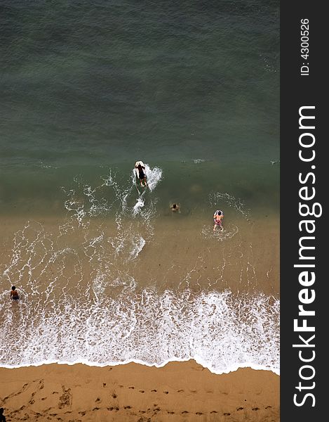 Surfers in Hawaii