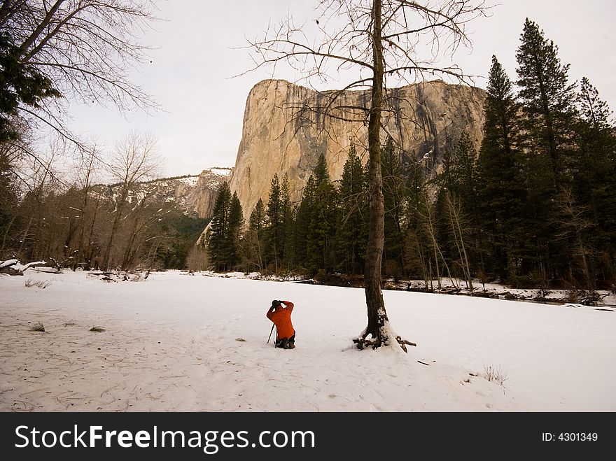 El Capitan And Merced Riverand Photographer